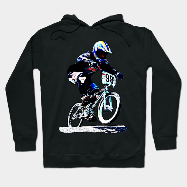 bmx rider Hoodie by rickylabellevie